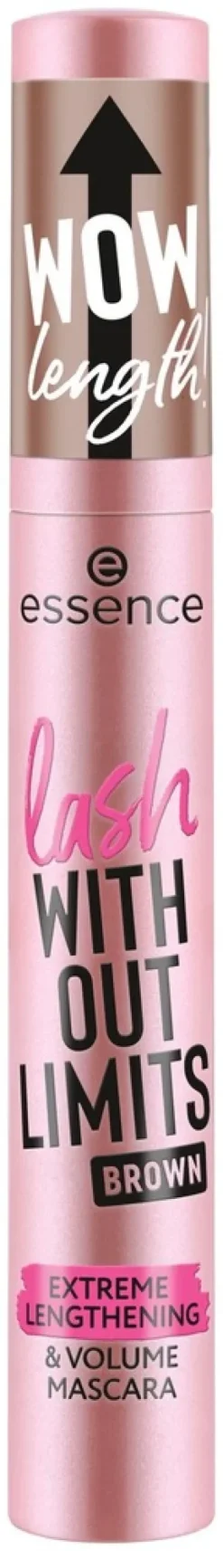 essence lash WITHOUT LIMITS BROWN EXTREME LENGTHENING & VOLUME MASCARA 02 Brown 13 ml