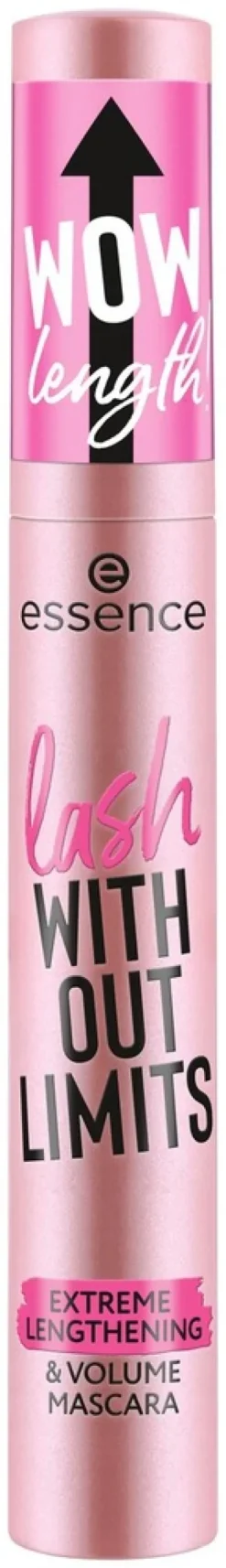 essence lash WITHOUT LIMITS EXTREME LENGTHENING & VOLUME MASCARA 01 Ultra Black 13 ml