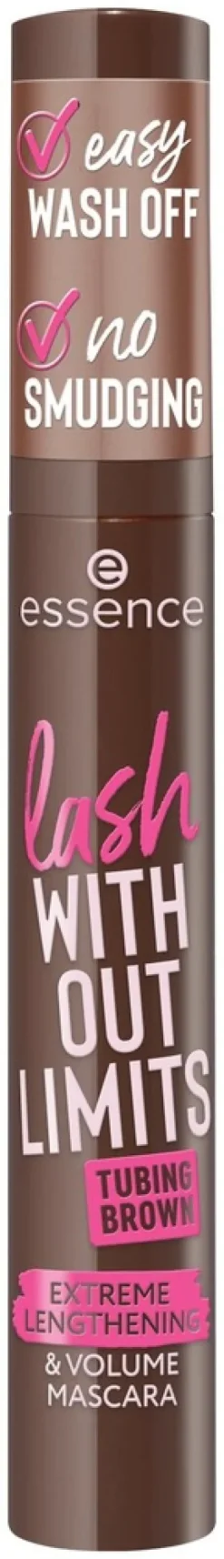 essence lash WITHOUT LIMITS TUBING BROWN EXTREME LENGTHENING & VOLUME MASCARA 05 Brown Tubing 13 ml