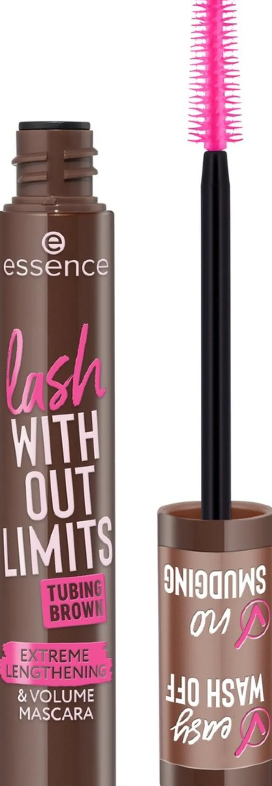 essence lash WITHOUT LIMITS TUBING BROWN EXTREME LENGTHENING & VOLUME MASCARA 05 Brown Tubing 13 ml