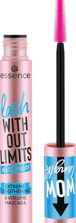 essence lash WITHOUT LIMITS WATERPROOF EXTREME LENGTHENING & VOLUME MASCARA 03 Black Waterproof 13 ml
