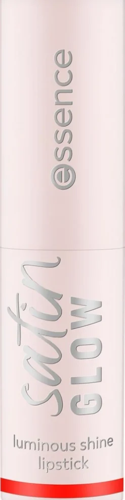 essence satin GLOW luminous shine lipstick 07 Coral It A Day 3.5 g