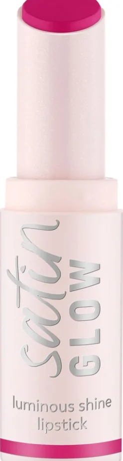 essence satin GLOW luminous shine lipstick 07 Coral It A Day 3.5 g