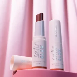 essence satin GLOW luminous shine lipstick 02 Blushin It 3.5 g