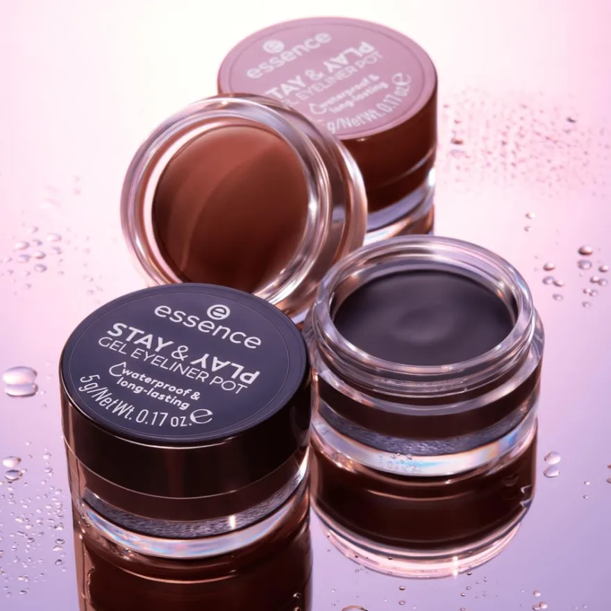 essence STAY & PLAY GEL EYELINER POT 02 Brown 5 g