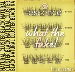 essence what the fake! false lashes 06 natural cluster black 1 g