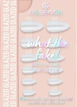 essence what the fake! PRESS-ON NAILS manicure set 01 GLAZED 28 st