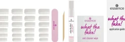 essence what the fake! PRESS-ON NAILS manicure set 04 BARE WHITE 28 st