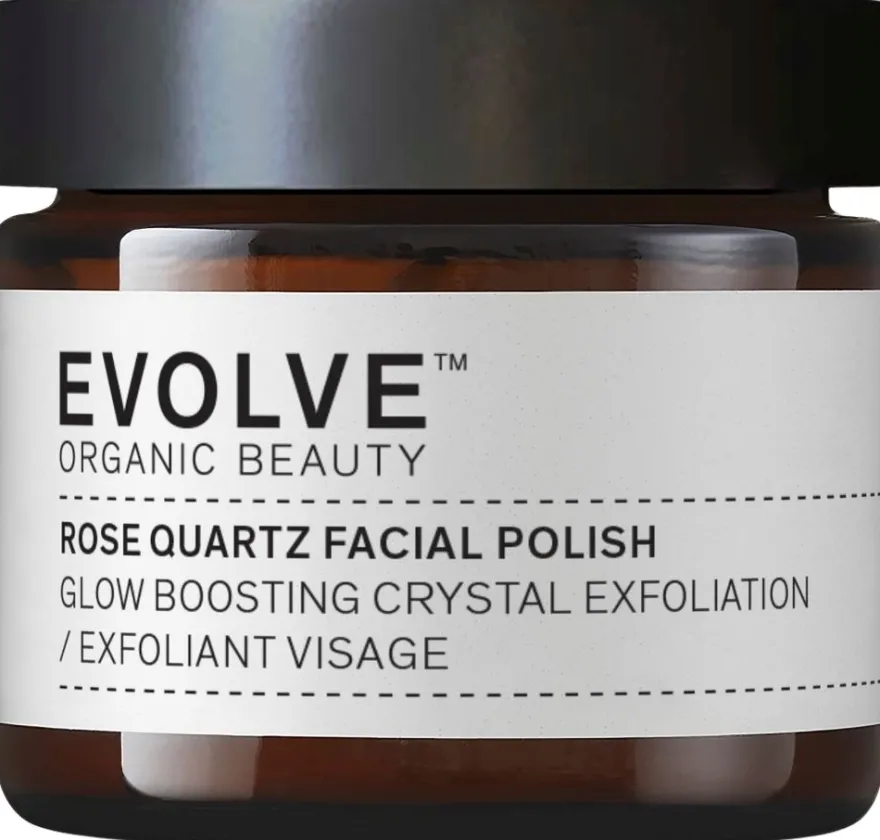 Evolve Organic Beauty Rose Quartz Facial Polish Ruusu & Kvartsi Kasvokuorinta 60 ml