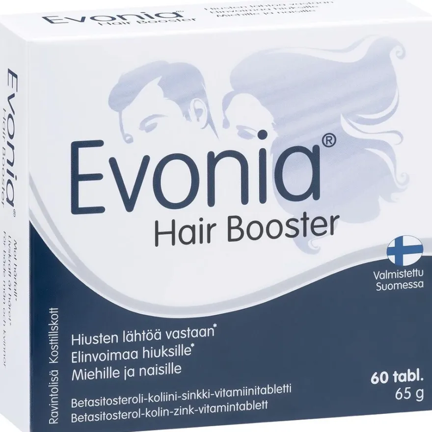 Evonia Hair Booster betasitosteroli-koliini-sinkki-vitamiinitabletti 60 tabl