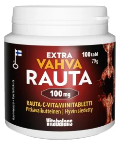Extra vahva rauta 100 mg 100 tabl, Rauta-C-vitamiinitabletti, Vitabalans