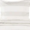 Familon pussilakanasetti Raita 150x210+50x60 cm valkoinen/greige