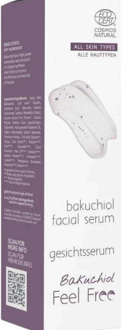 Feel free Silottava ja pehmentävä bakuchiol seerumi, 30ml