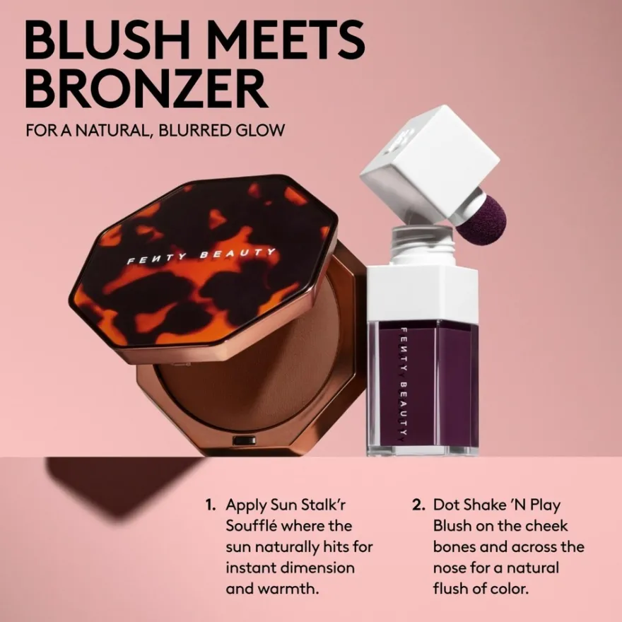 Fenty Beauty Sun Stalk'r Souffle Pressed Mousse Cream Bronzer -aurinkopuuteri 15 g