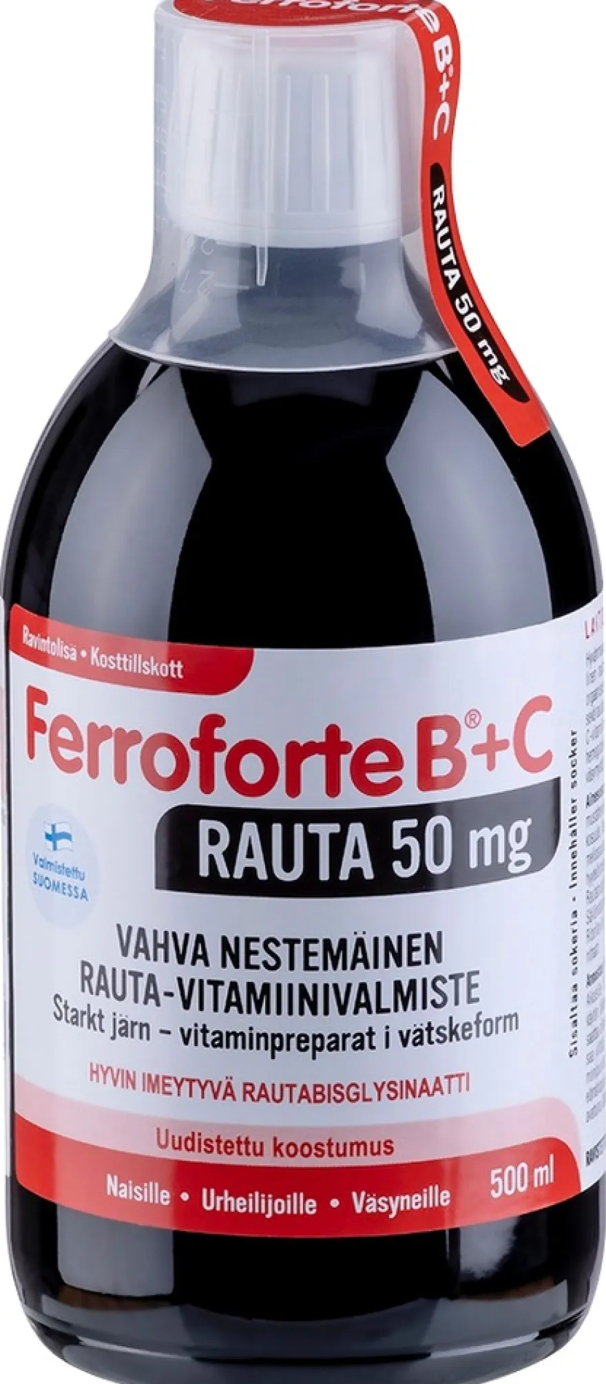 Ferroforte B + C Rauta 50 mg vahva rauta-vitamiinivalmiste 500 ml