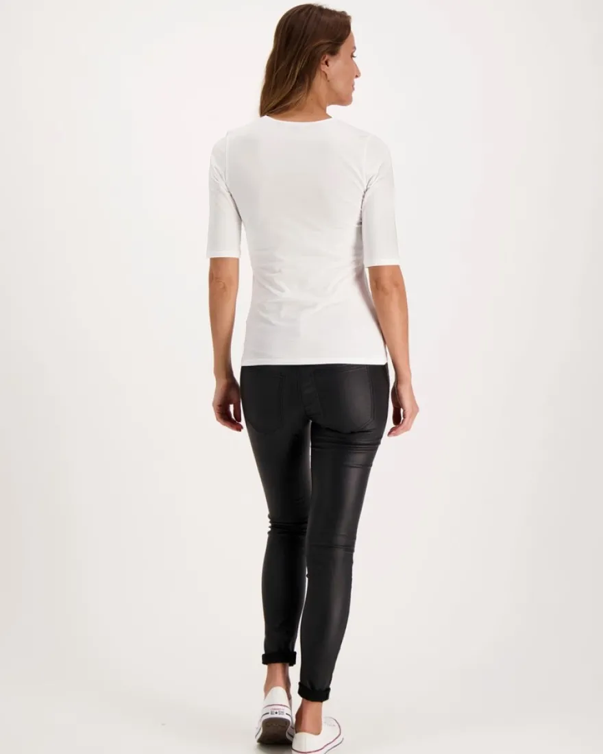 Filippa K puuvilla-elastaaninen trikoopaita Cotton Stretch Elbow Sleeve