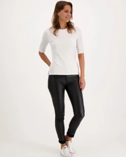 Filippa K puuvilla-elastaaninen trikoopaita Cotton Stretch Elbow Sleeve