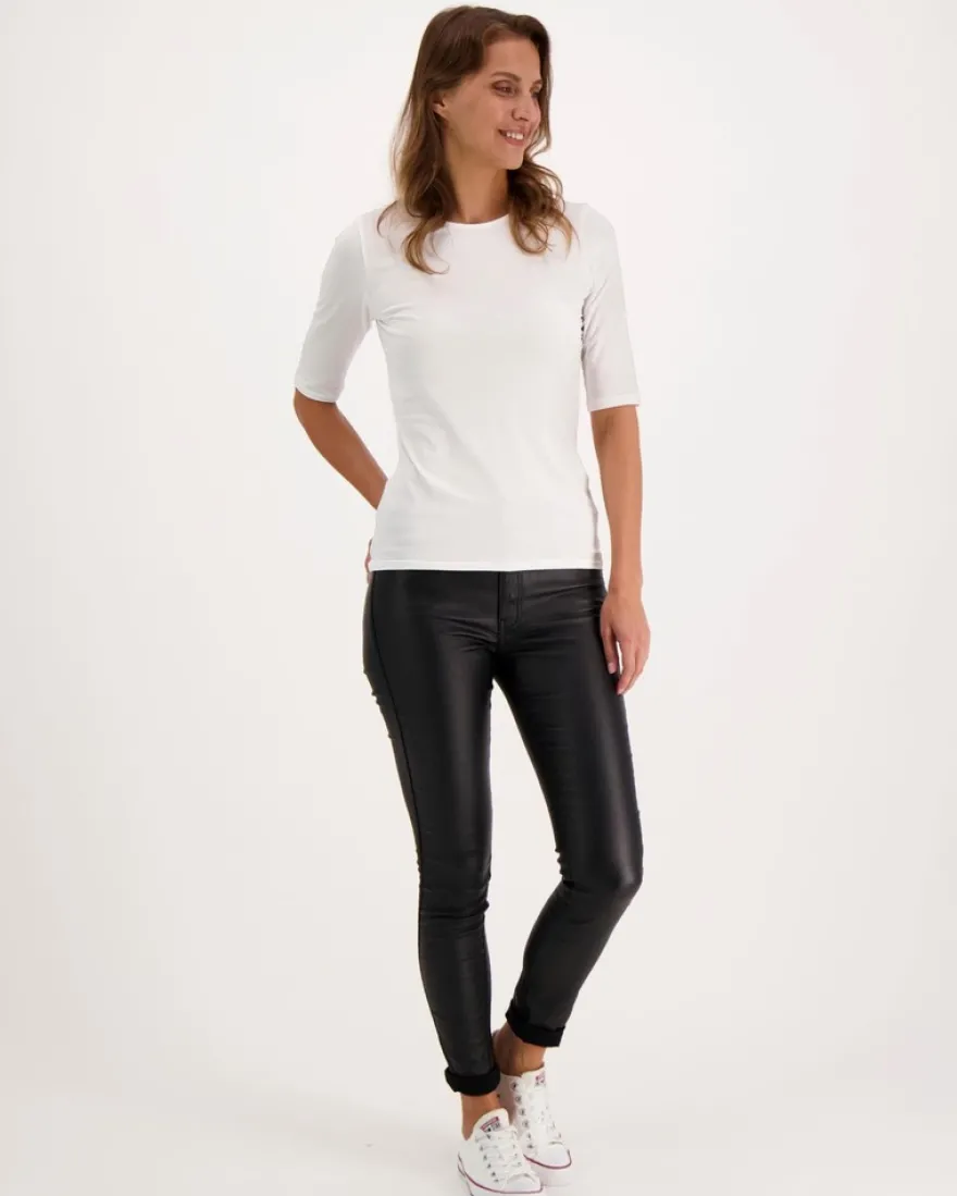 Filippa K puuvilla-elastaaninen trikoopaita Cotton Stretch Elbow Sleeve