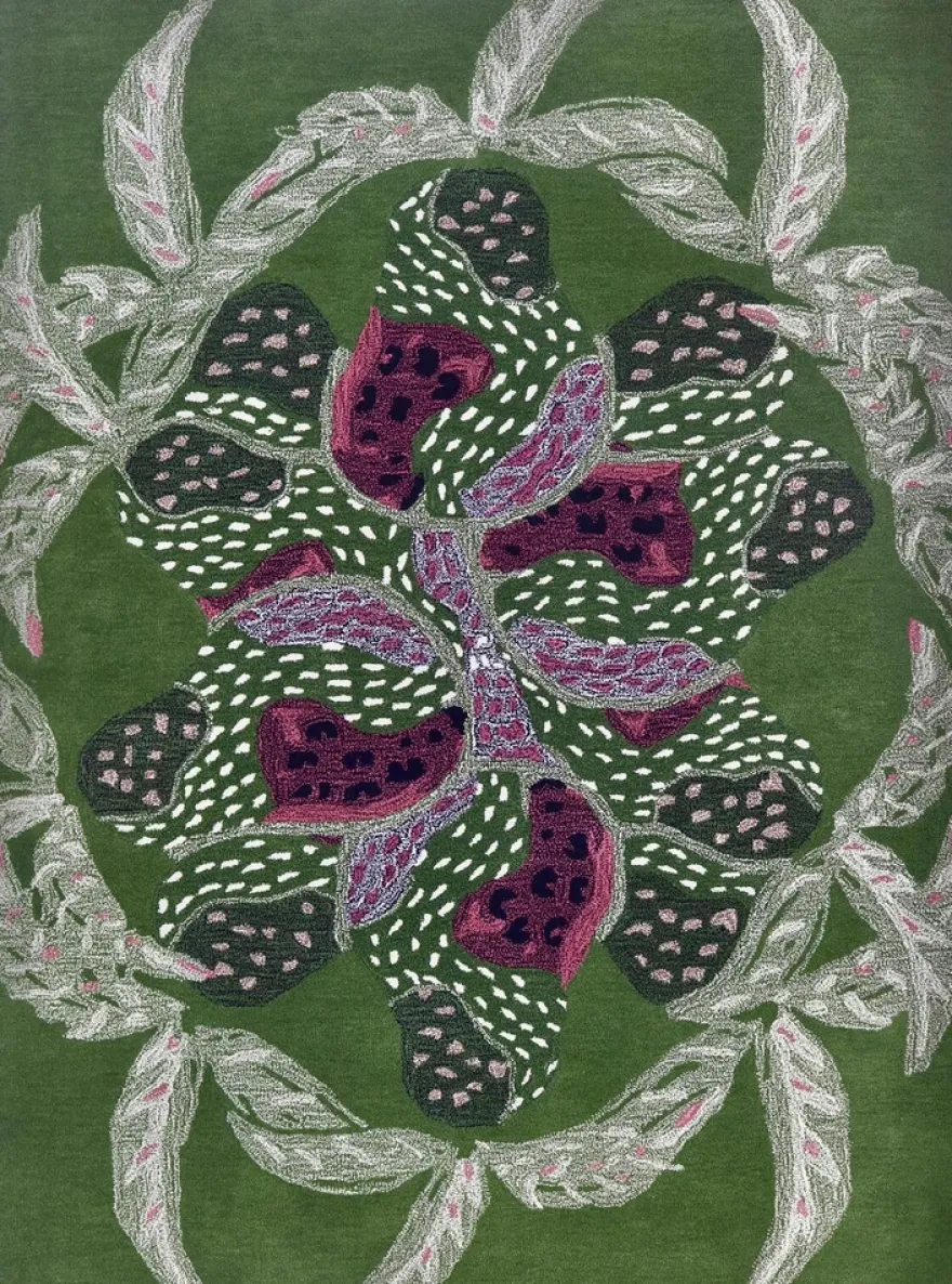 Finarte Oasis villamatto 170x240 vihreä