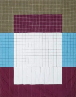 Finarte Tiles päiväpeitto viininpunainen