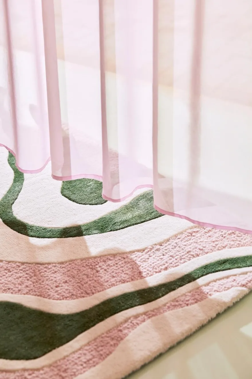 Finarte Virta villa-tencel matto