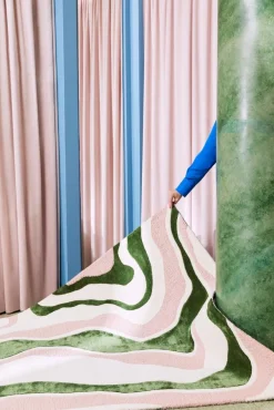 Finarte Virta villa-tencel matto