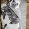 Finlayson pussilakanasetti Villipedot musta/valkoinen 150x210+50x60 cm