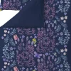 Finlayson satiini pussilakanasetti Puutarhajuhla 150X210+50x60 tumma sininen-liila