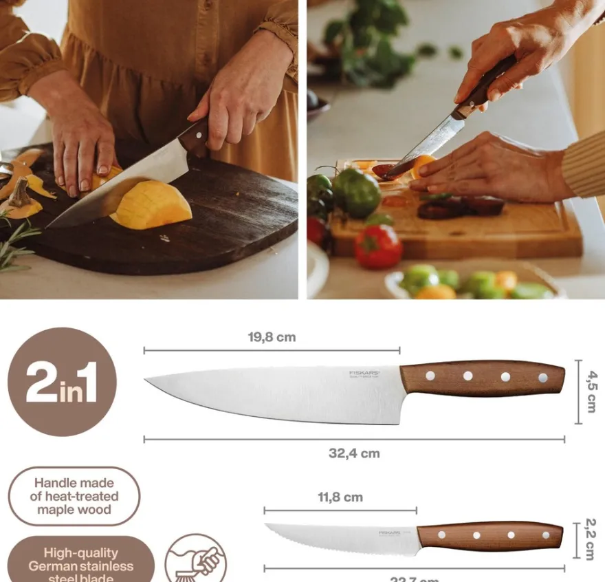 Fiskars Folken veitsisetti 2kpl FSC