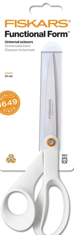 Fiskars Functional Form yleissakset 21cm valkoinen