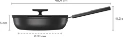 Fiskars Hard Face paistokasari 26 cm kannellinen