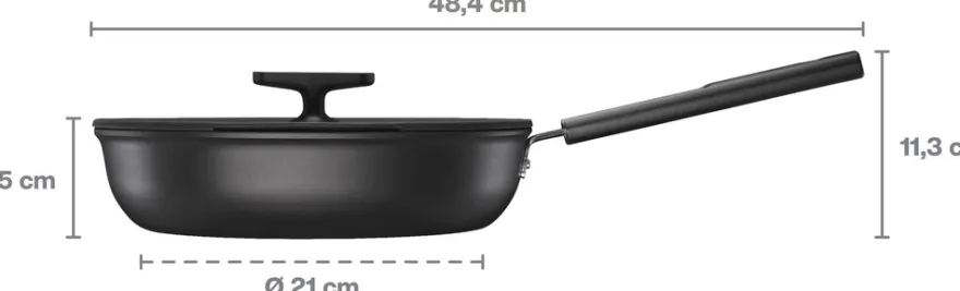 Fiskars Hard Face paistokasari 26 cm kannellinen