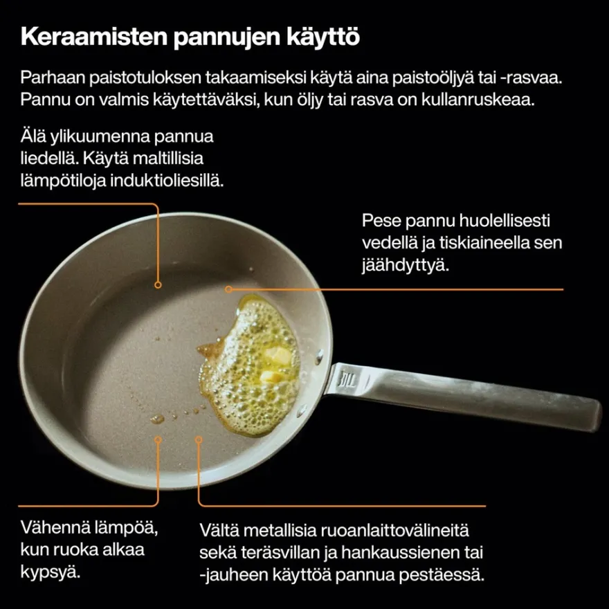 Fiskars Hard Face paistokasari 26 cm kannellinen