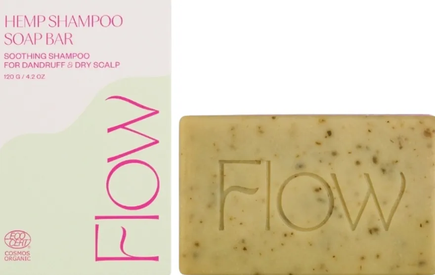 Flow Cosmetics Hemp Shampoo Soap Bar -shampoopala 120g
