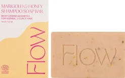 Flow Cosmetics Marigold & Honey Shampoo Soap Bar -shampoopala 120g
