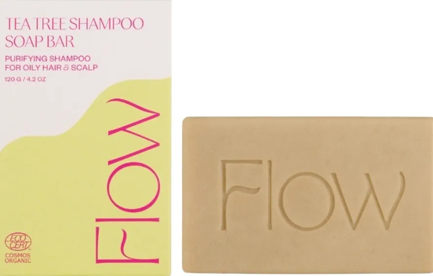 Flow Cosmetics Tea Tree Shampoo Soap Bar -shampoopala 120g