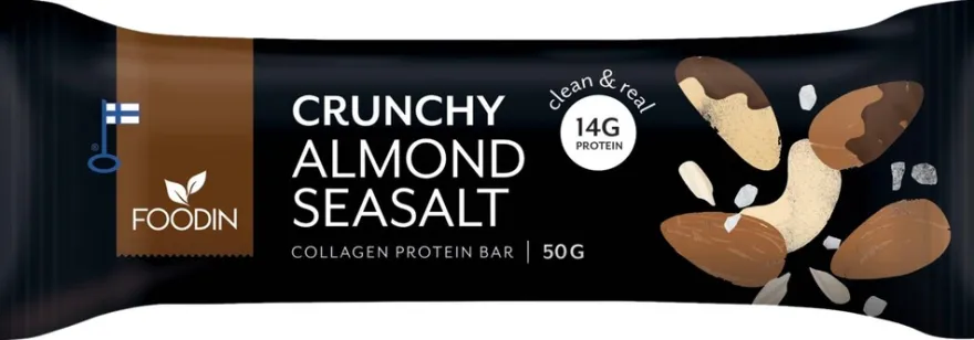 Foodin Collagen protein bar Almond Seasalt 50g