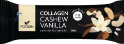 Foodin Collagen Protein Bar Cashew-Vanilla 50g