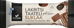 Foodin Lakritsitaatelipatukka Suklaa 35g