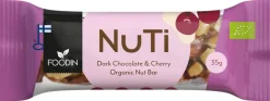 Foodin NUTI, Dark Chocolate & Cherry, luomu 35g