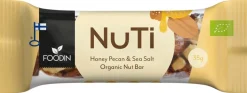 Foodin NUTI, Honey, Pecan & Sea Salt, Luomu, 35g