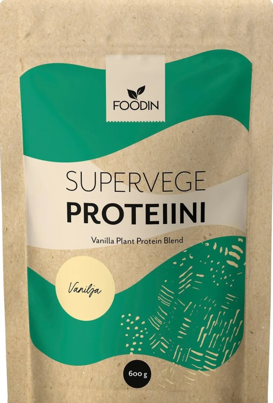 Foodin Supervege, kasviproteiinisekoitus, vanilja 600g