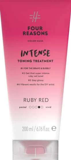 Four Reasons Color Mask Intense Toning Treatment Ruby Red sävyttävä tehohoito 200 ml