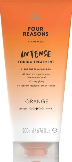Four Reasons Color Mask Intense Toning Treatment Orange sävyttävä tehohoito 200 ml