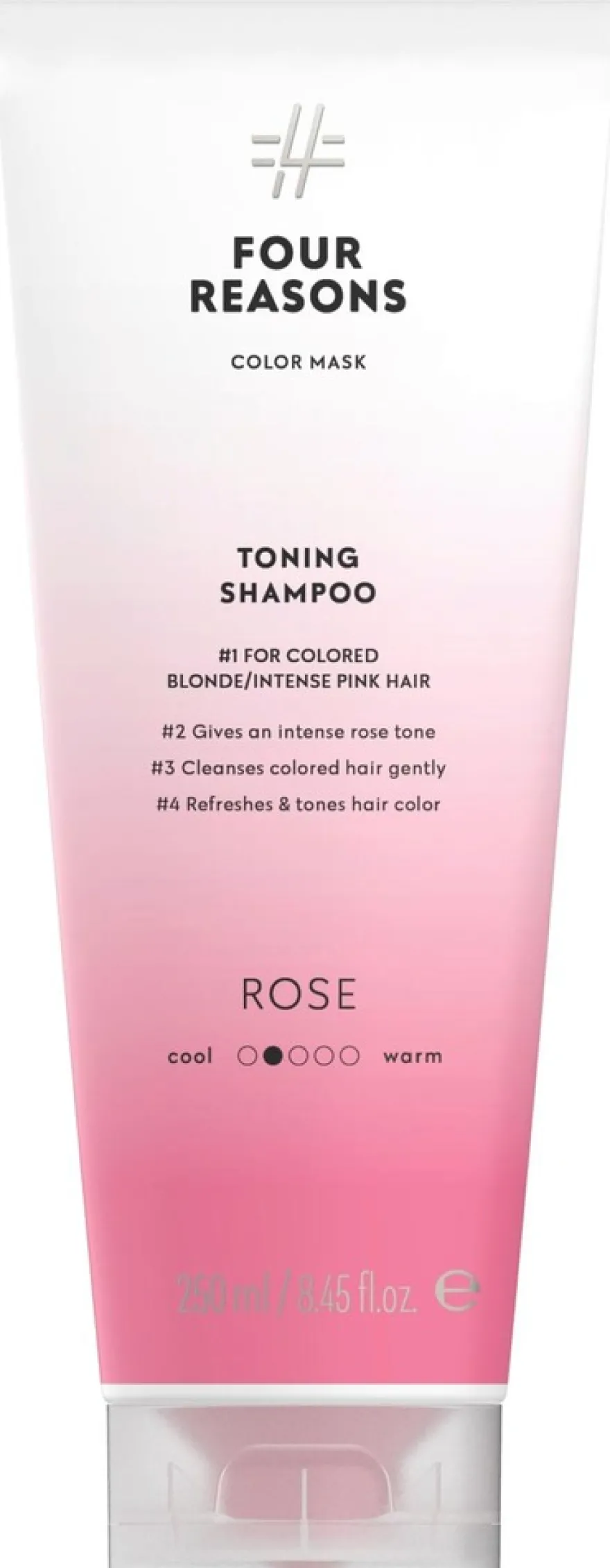 Four Reasons Color Mask Toning Shampoo Rose sävyttävä shampoo 250 ml