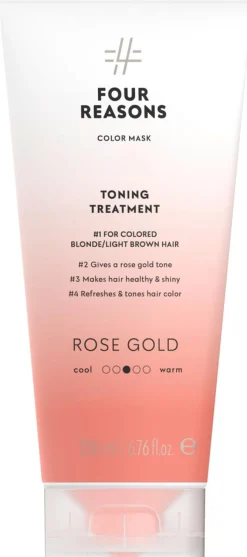 Four Reasons Color Mask Toning Treatment Rose Gold sävyttävä tehohoito 200 ml