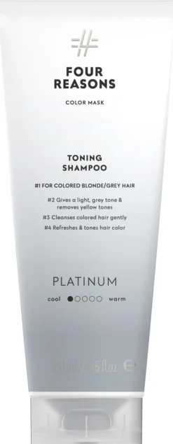 Four Reasons Color Mask Toning Shampoo Platinum sävyttävä shampoo 250 ml
