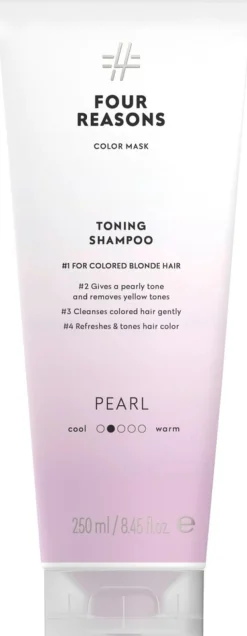 Four Reasons Color Mask Toning Shampoo Pearl sävyttävä shampoo 250 ml