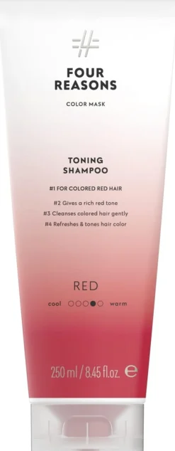 Four Reasons Color Mask Toning Shampoo Red sävyttävä shampoo 250 ml