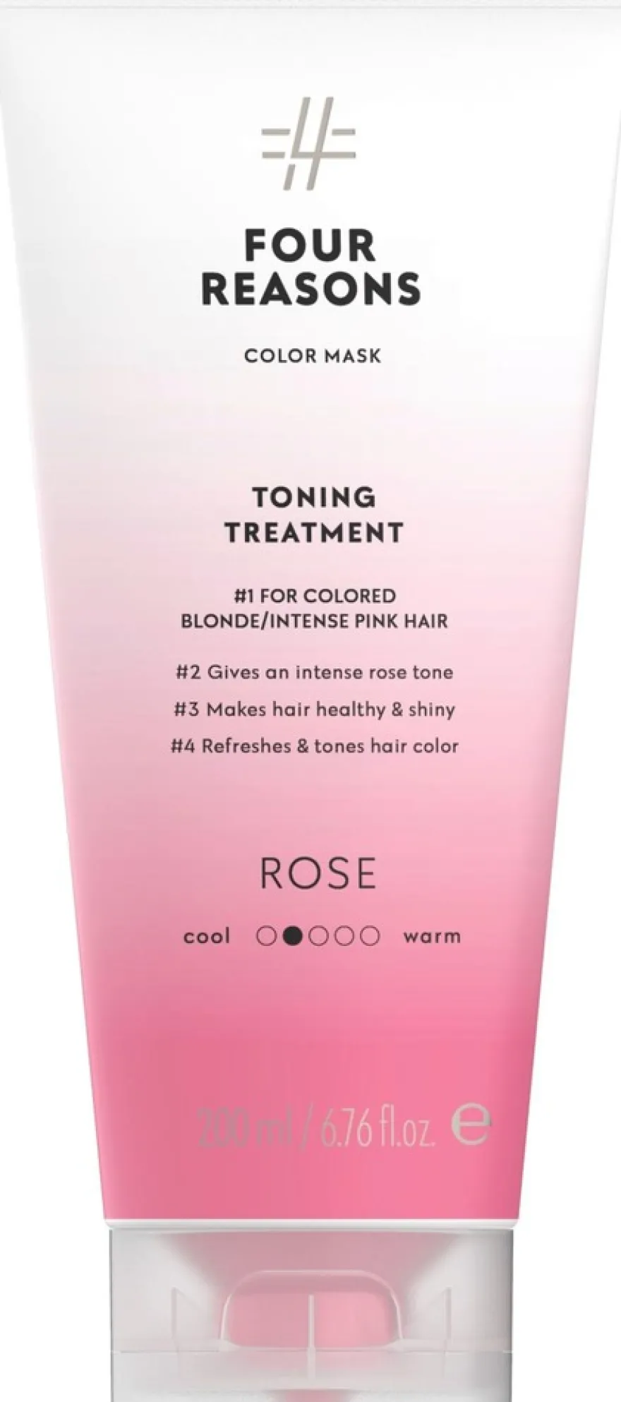 Four Reasons Color Mask Toning Treatment Rose sävyttävä tehohoito 200 ml